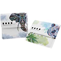 Xhuan Bolsas Grises del cenicero 2 - PVC ignífugo - sin Olor - Compacto portátil - Panda de diseño único y patrón de…